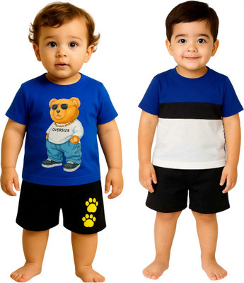 SEGRO Baby Boys & Baby Girls Casual T-shirt Shorts(ROYAL)