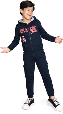 Plum Tree Boys Casual Sweatshirt Track Pants(NAVY)