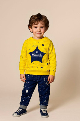 FUTURE TRENDSs Boys & Girls Casual T-shirt Pyjama(YELLOW)