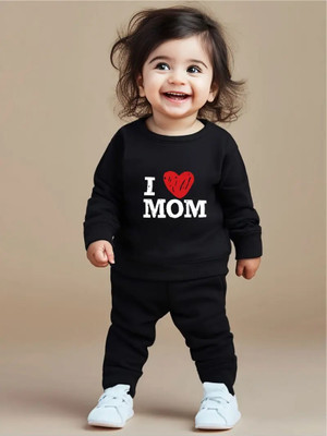 Kifayati Daam Baby Boys & Baby Girls Casual Dress Pyjama(Black)