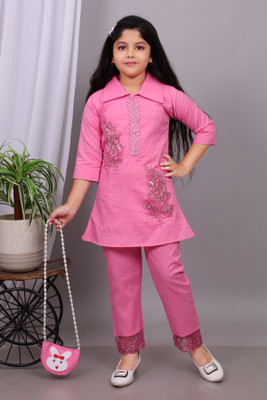 Gk Garment Kart Girls Party(Festive) Dress Pant(PINK , WHITE)