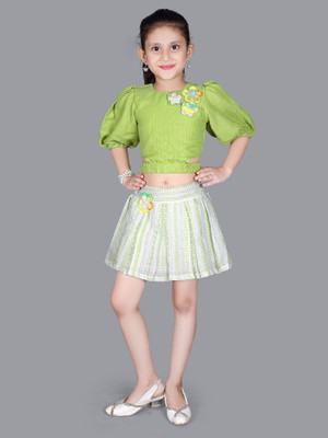 SOULSHINE Girls Casual Top Skirt(Green)