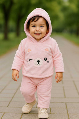 KIDS PARYANIS Baby Boys & Baby Girls Casual Sweatshirt Pyjama(PINK)