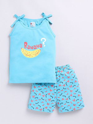 Mars Infiniti Baby Boys & Baby Girls Casual Vest Shorts(Sky Blue)