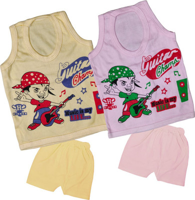 ReshmaaEnter Baby Boys & Baby Girls Casual T-shirt Shorts(A-1-6)