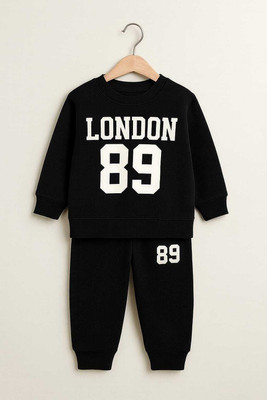 SUKARMI Baby Boys & Baby Girls Casual Track Suit Sweatshirt(black)