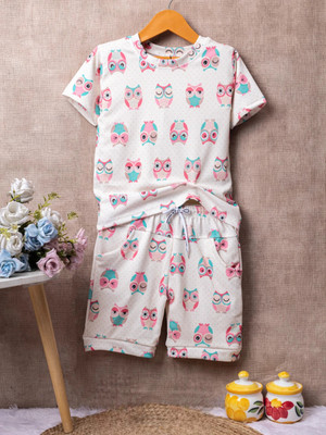 LILASTEX Boys & Girls Casual T-shirt Shorts(Multicolor 2)