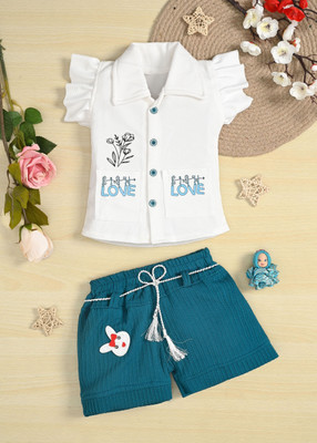 Star Case Girls Party(Festive) Dress Shorts(RAMAGREEN)