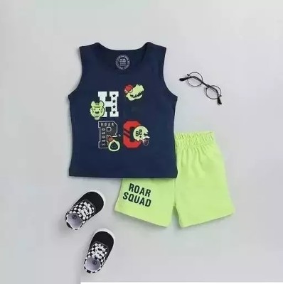 IFA COLLECTION Boys Casual Vest Shorts(Navy Blue)