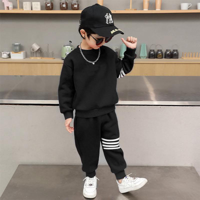 Awex Boys & Girls Casual T-shirt Track Pants(Black)