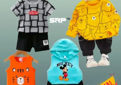 SRP COLLECTION Baby Boys & Baby Girls Casual T-shirt Shorts(MULTICOLOR)