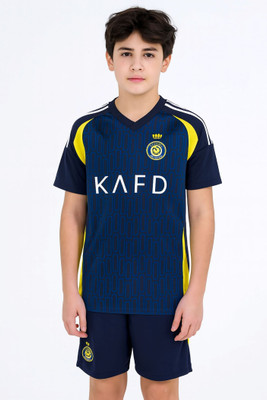 BUGOAT Boys & Girls Casual T-shirt Shorts(Blue)