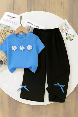 af fashion Girls Party(Festive) Top Pant(Blue)