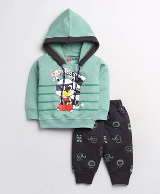 Mars Infiniti Boys & Girls Casual Sweatshirt Track Pants(Sea Green)