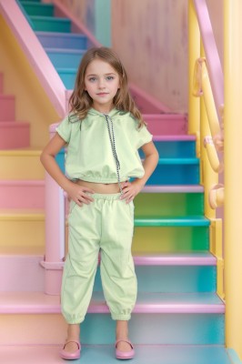 HouseOfCommon Girls Party(Festive) Top Jumpsuit(Green)