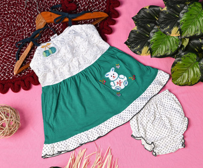 ER LIFE STYLE Baby Girls Casual Dress Shorts(Green)