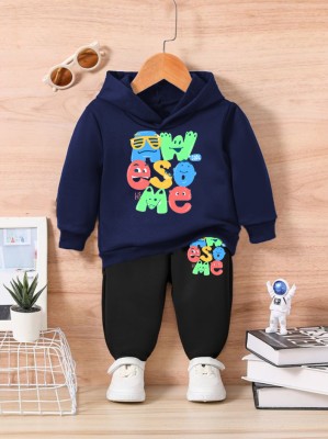 Joggers Park Boys & Girls Casual Track Suit Track Suit, Sweatshirt(Dark Blue)