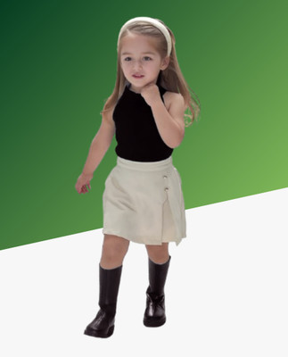 MENVVY Baby Girls Party(Festive) Top Shorts(BLACK)