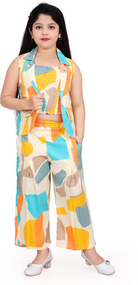 ULTINITY Girls Party(Festive) Top Pyjama, Jacket(Yellow)
