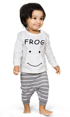 Ariel Baby Boys & Baby Girls Casual T-shirt Pant(White)