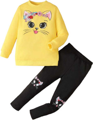 HouseOfCommon Girls Casual Pullover Pant(LEMON YELLOW)