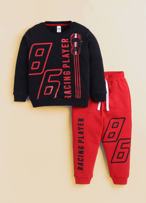 SmartRAHO Baby Boys Casual Sweatshirt Track Pants(MULTI)