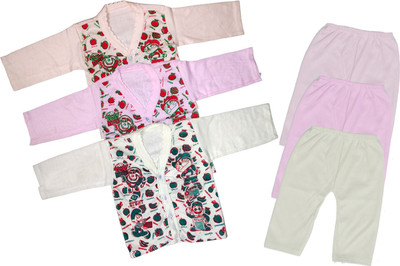 ReshmaaEnter Baby Boys & Baby Girls Casual T-shirt Pyjama(B-3-4-6)