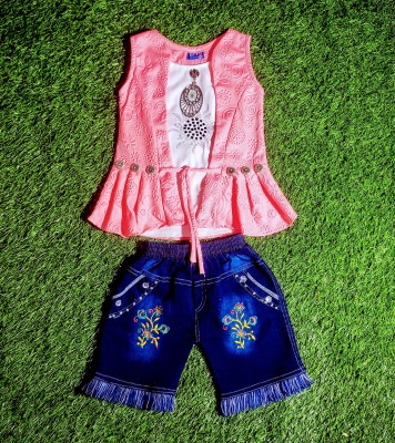 FashionDuJour Girls Doraemon Party(Festive) Top Pant(PINK)