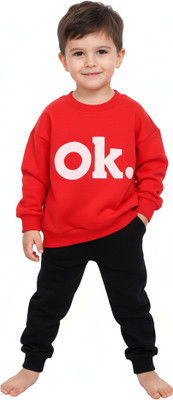 Quest Baby Boys & Baby Girls Casual T-shirt Trouser(RED)