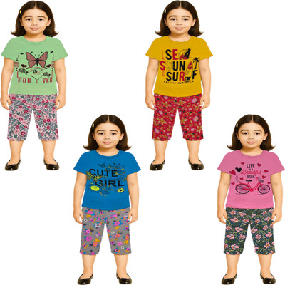 NK TRENDZ Girls Casual Pyjama Pyjama(PIS-YW-BL-PK)