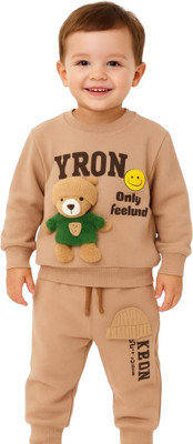 MiniMighty Baby Boys Casual T-shirt Shirt(brown)
