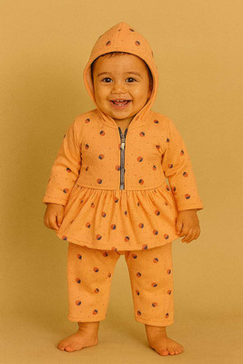SHINING4 Baby Girls Casual Sweatshirt Pant(ORANGE)
