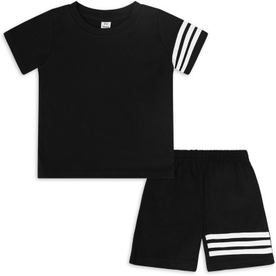 High Street Clothing co Boys Party(Festive) T-shirt Shorts(Black)