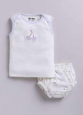 Smart Baby Baby Boys Casual Top Bloomer(Cream)