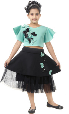 KJD Girls Party(Festive) Top Skirt(Light Green)
