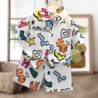 JAIME CREATION Baby Boys & Baby Girls Casual Shirt Shorts(ABCD)