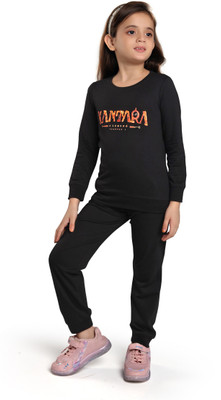 TRESNOVA Girls Casual Top Pyjama(BLACK)