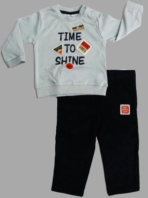 Dollar Baby Boys Casual T-shirt Pant(Multi)