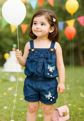 Littlemuffs Girls Party(Festive) Top Shorts(Blue)