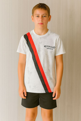 Ryze Boys & Girls Casual T-shirt Shorts(White)
