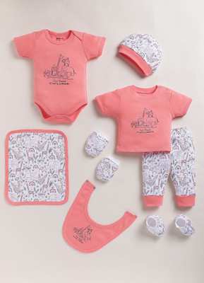 MOONKIDS Baby Boys & Baby Girls Casual Bodysuit Bodysuit(Coral)