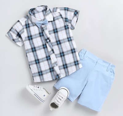 Vibe Trends Baby Boys & Baby Girls Party(Festive) Shirt Shorts(1006 GD SKY)