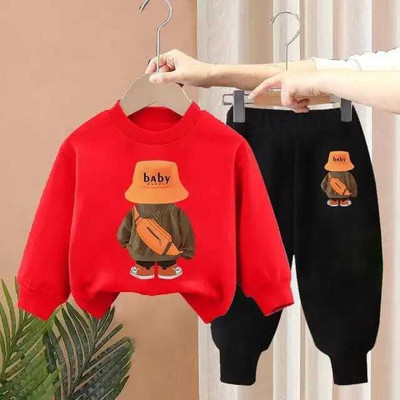 Z COLLECTION Baby Boys & Baby Girls Casual Top Pyjama(red, black)