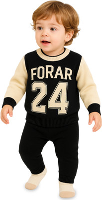 KIdbea Baby Boys Casual Sweatshirt Track Pants(Black)