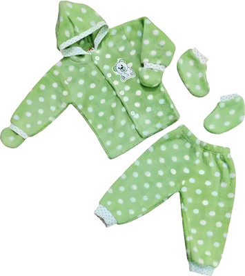 SHYAM Baby Boys & Baby Girls Casual Sweatshirt Socks, Pyjama(green)