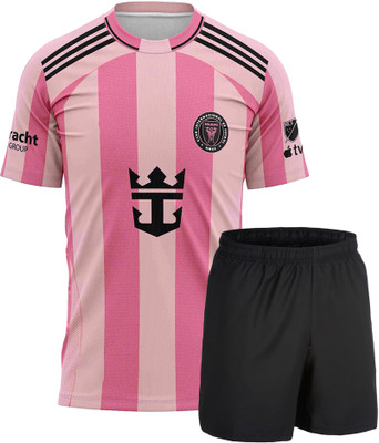 BUGOAT Boys & Girls Casual T-shirt Shorts(Pink)