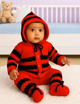 leo collection Baby Boys & Baby Girls Garfield Party(Festive) Sweatshirt Sweatshirt(Red, Black)