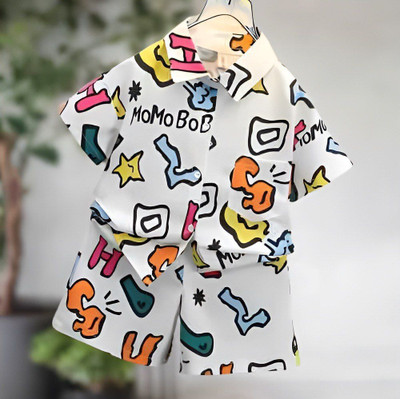 Zikigo Fab Baby Boys & Baby Girls Casual Shirt Shorts(WHITE)