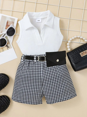 Ramiaaz Baby Girls Party(Festive) Top Shorts(White)