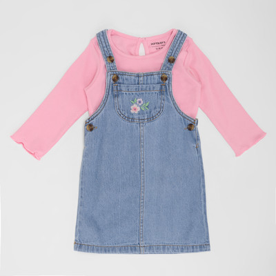 Pantaloons Baby Baby Girls Casual Top Shorts(Mid Wash)